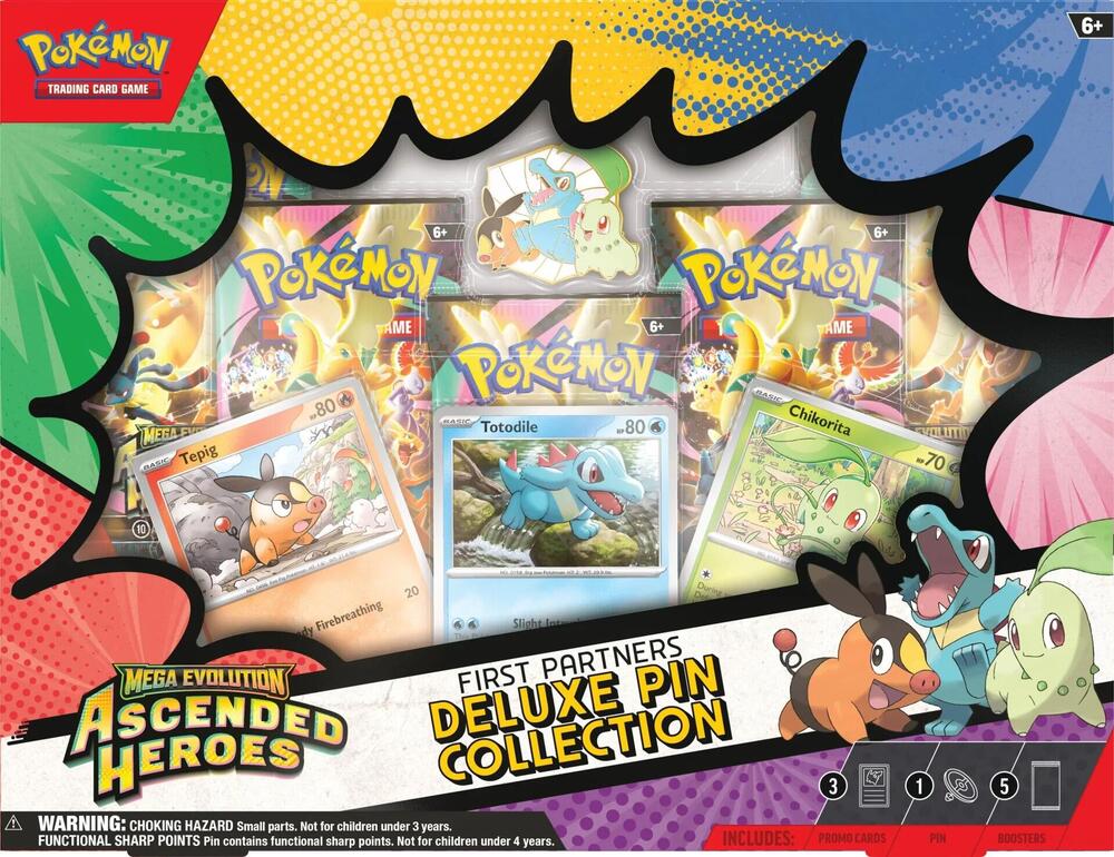 Pokemon Trading Cards Ascended Heroes First Partners Deluxe Pin Collection