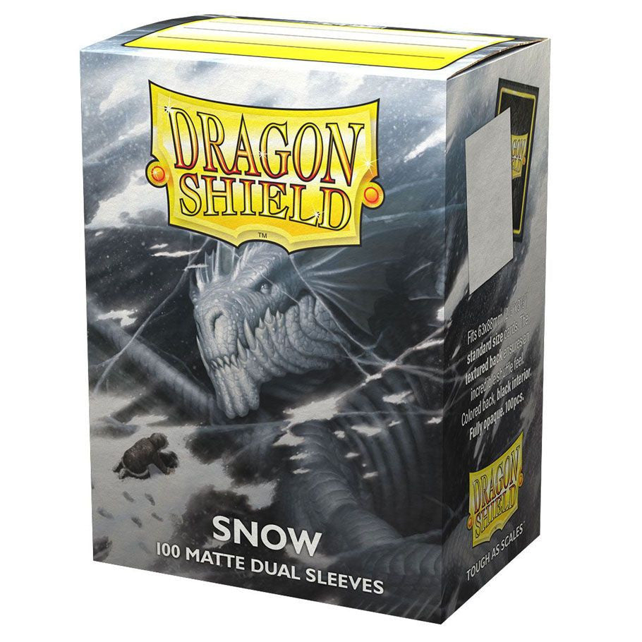 Dragon Shield Deck Protector Matte Dual Sleeves Snow (100 count)