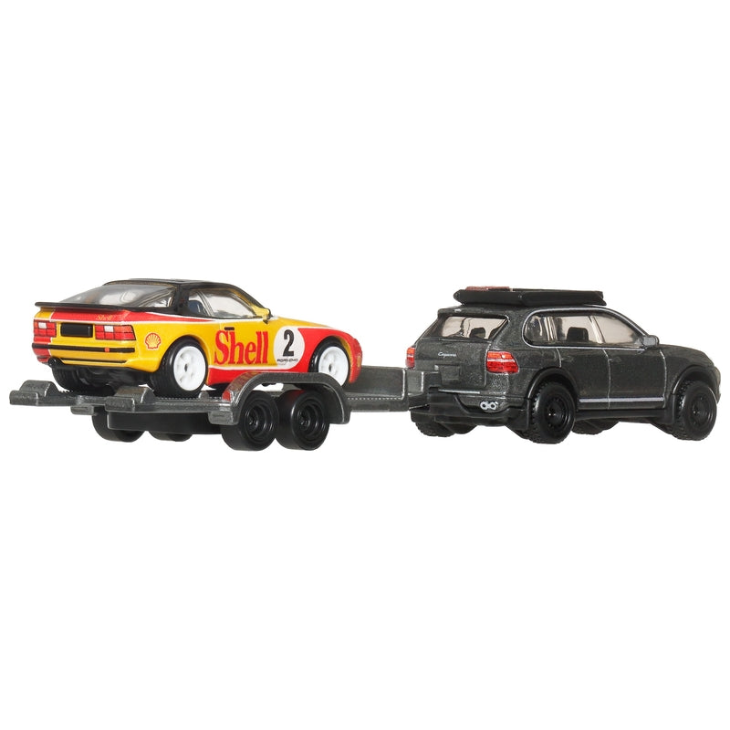 Porsche 944 Turbo and Cayenne rear view