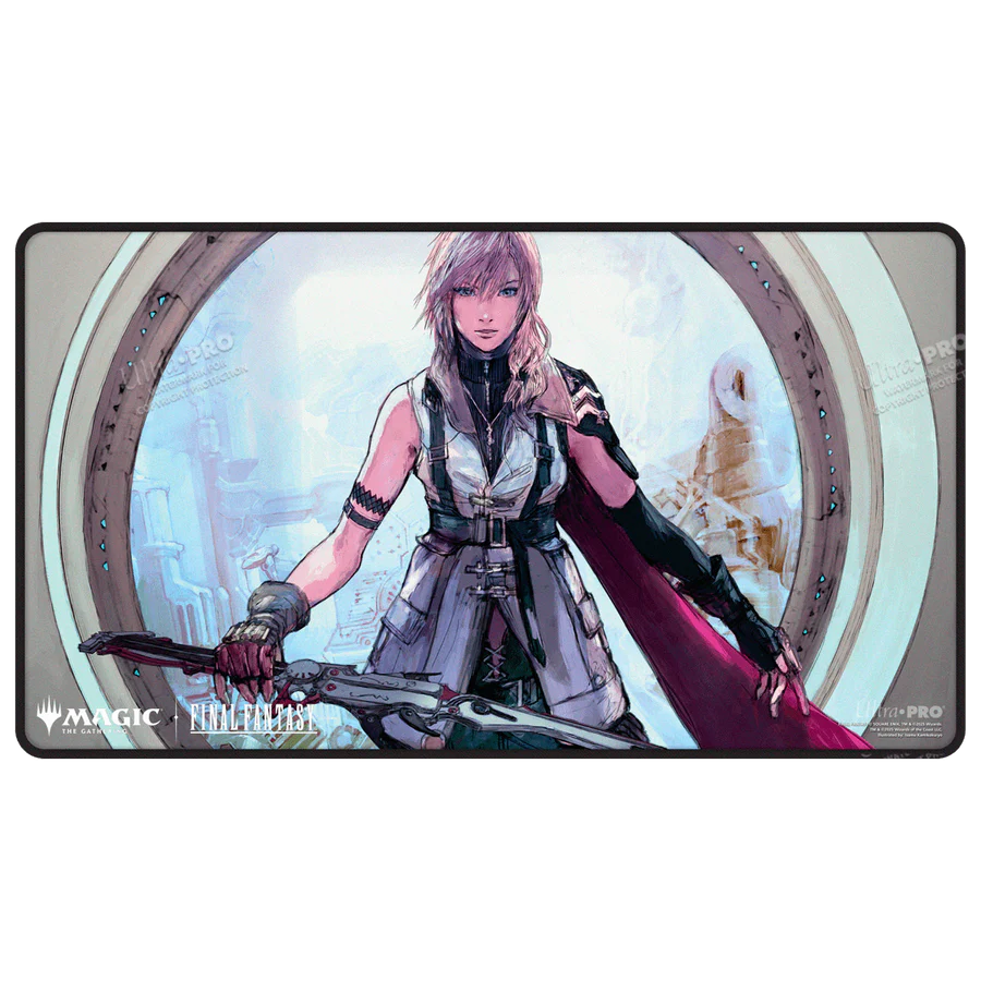 Ultra Pro Playmat MTG Final Fantasy Lightning Army of One Black Stitched