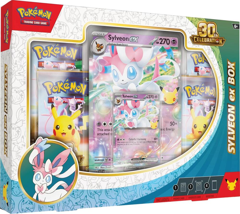 Pokemon Cards TCG 30th Celebration Sylveon ex Box