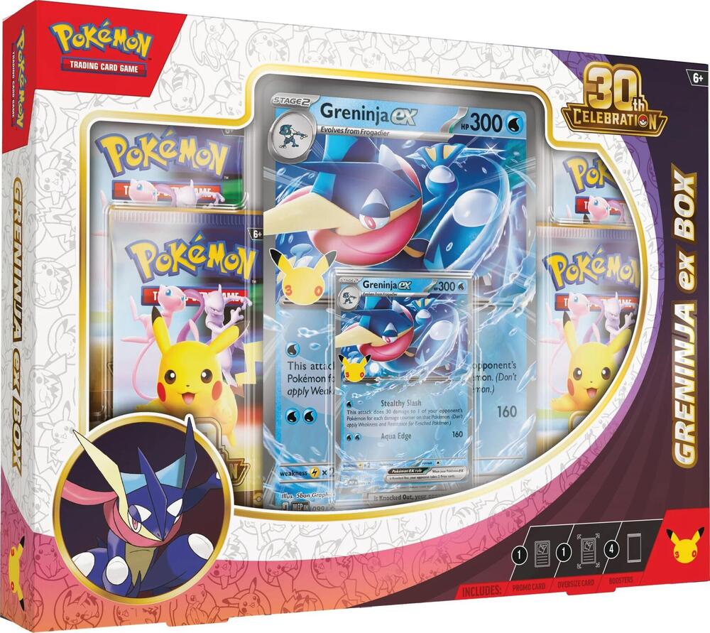 Pokemon Cards TCG 30th Celebration Greninja ex Box
