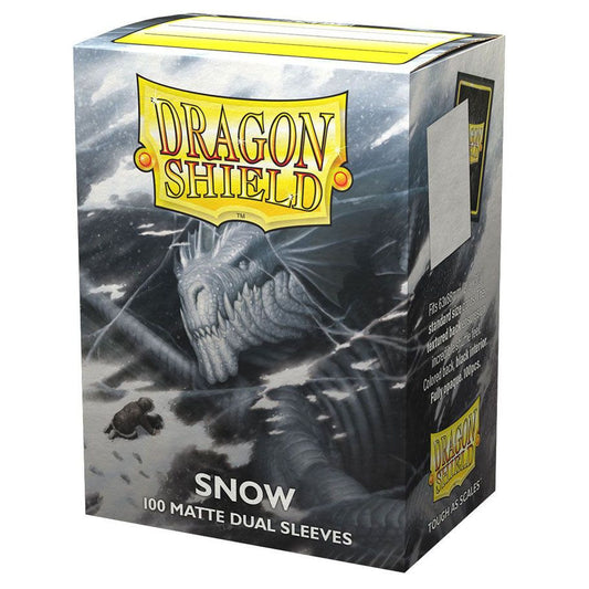Dragon Shield Deck Protector Matte Dual Sleeves Snow (100 count)
