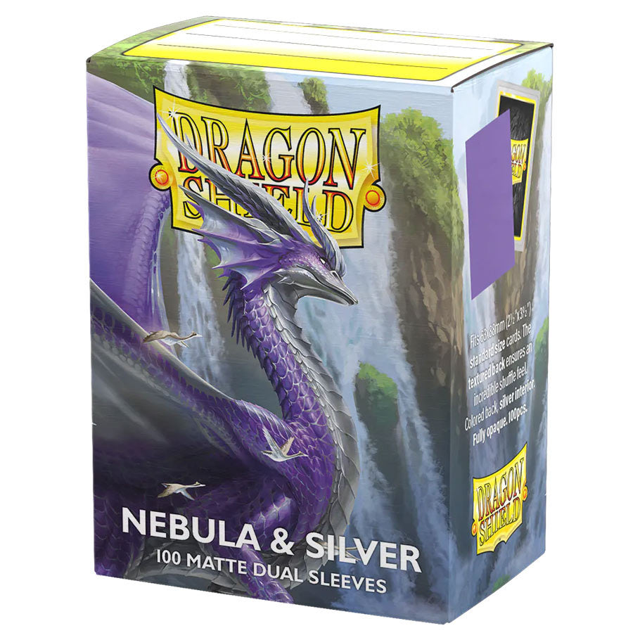 Dragon Shield: Nebula & Silver - Matte Dual Card Sleeves (100ct) (PREORDER)