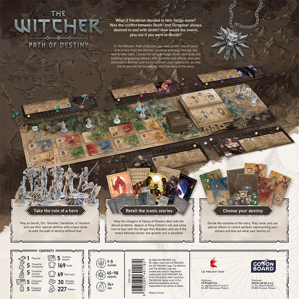 The Witcher: Path of Destiny Deluxe Edition - box back