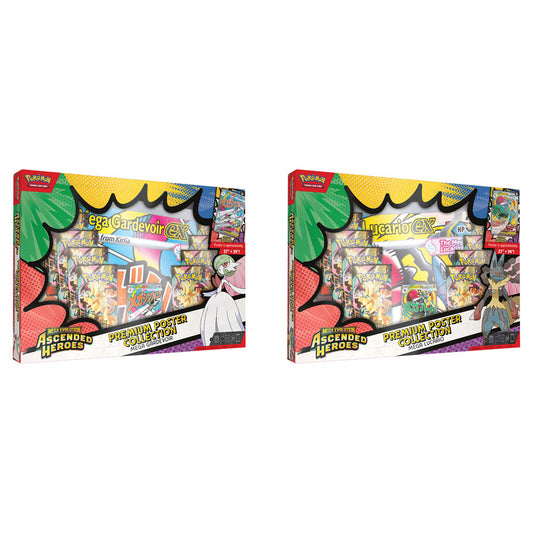 (Pre Order)Ascended Heroes Premium Poster Collection Mega Lucario/Mega Gardevoir **Random Art**