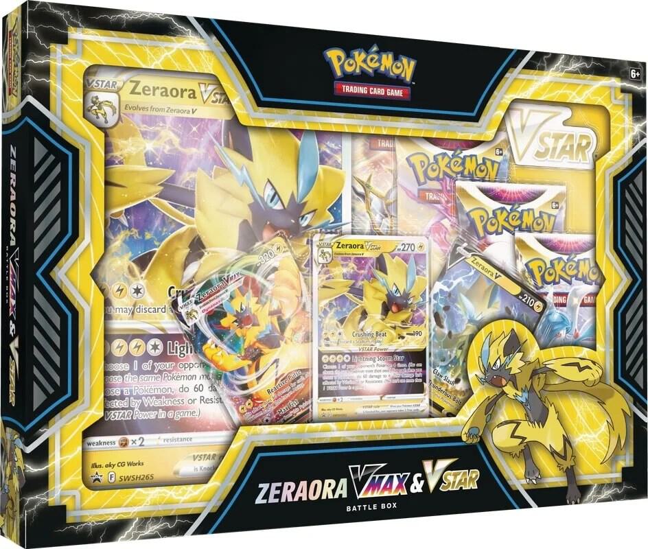 Pokemon Cards Zeraora VMAX & VSTAR Battle Box