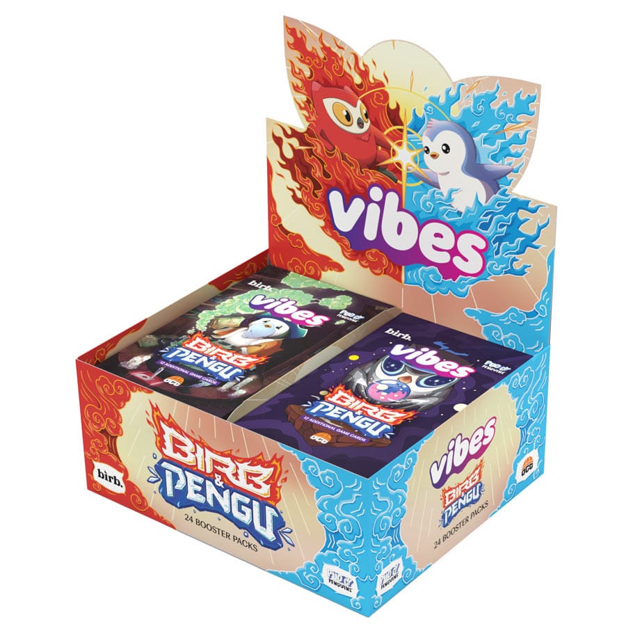 Vibes Birb & Pengu 1st Edition Booster Display