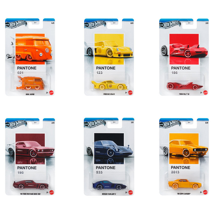 Hot Wheels Silver Series Pantone Sunset A Race Vehicle Sealed Case(10 Cars)